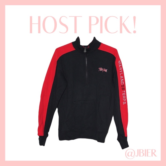 Champion Maryland Terps Half Zip Pullover - Picture 1 of 3